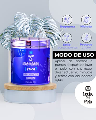 Nourishing 8 oz Hair Mask with Macadamia, Coconut, Honey, Avocado, Aloe Vera - Image 3