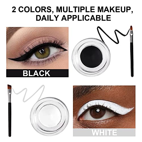 Black Eyeliner Pomade 0.14 oz Long-Lasting Waterproof Formula for Precise Application - Image 2