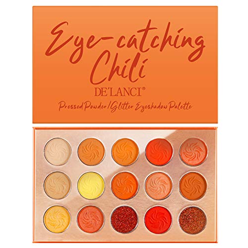 Vibrant Orange Eyeshadow Palette for Bold Makeup Looks - 12 Shades Included - Image 6