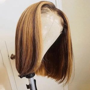 Budget-friendly lace front human hair wig.