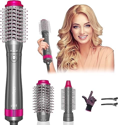 1.5-inch Rotating Brush Blow Dryer for Fast Styling and Drying