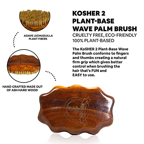 Sustainable Agave Bristle Hair Brush for Natural Eco-Friendly Haircare - Image 2