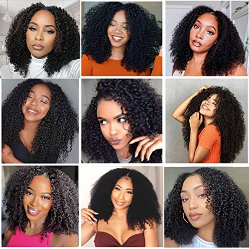 Curly U Part Wig with Human Hair - Image 8