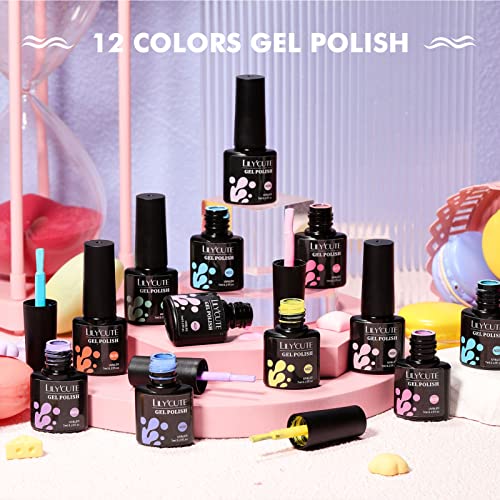 Vibrant Macaron Gel Nail Polish Set - 6 Colorful, Long-Lasting Shades - Image 3