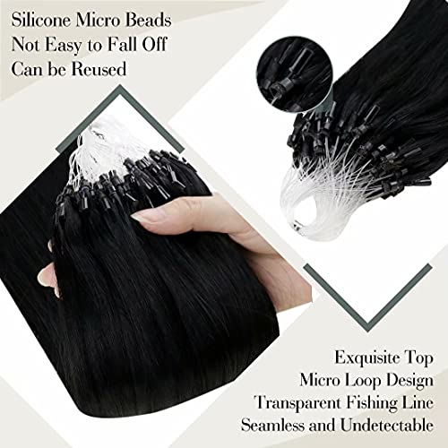 100 Piece Durable Lightweight Human Hair Extension Beads for Simple Attachment - Image 2