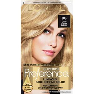 Light Golden Blonde Hair Color 9g with Argan Oil for Smooth Shiny Hair