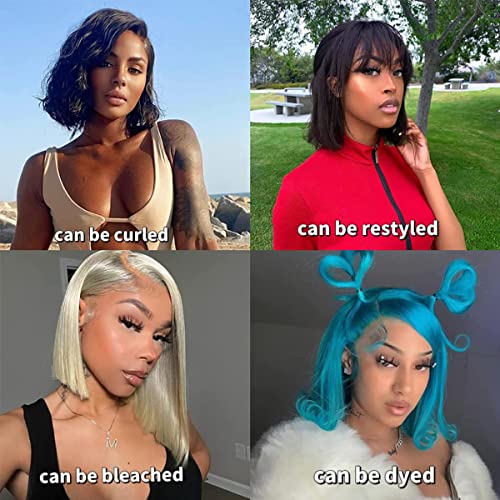 **14 Inch Short Bob Human Hair Wig for Women Natural Look Comfortable Fit** - Image 6