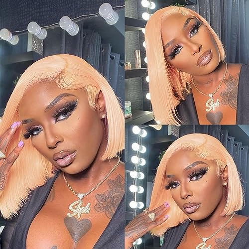 Rose Gold Human Hair Wig ? 100% Remy Quality