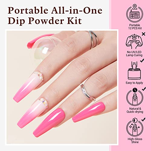 Acrylic Dip Nail Kit with Base and Top Coat for Effortless Application - Image 3