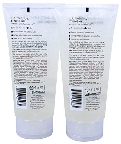 Andalou Naturals Natural Styling Hair Gel 8 oz for All Hair Types - Image 2