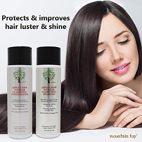 Apple Cider Vinegar Hair Conditioner 16 oz for Soft Shiny Hair - Image 4