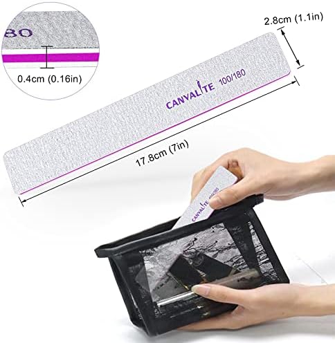 Acrylic Nail File Kit for Safe and Easy Home Use 100/180 Grit - Image 5