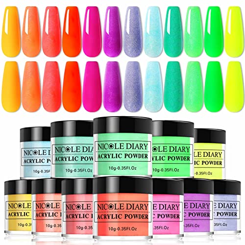 Vibrant Acrylic Nails Set for Stunning Nail Art Designs