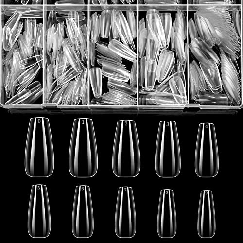 24 Piece Medium Coffin Acrylic Nail Set for Chic Manicures