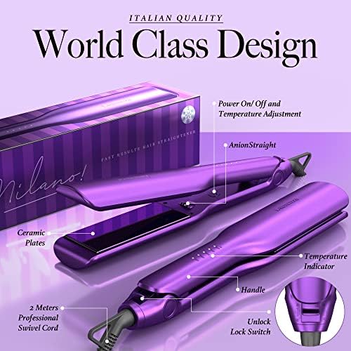 Professional Flat Iron and Blow Dryer Combo Set, Adjustable Heat Settings, For All Hair Types - Image 8
