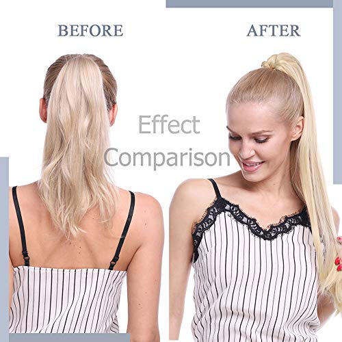 Human Hair Claw Clip Ponytail Extension - Image 5
