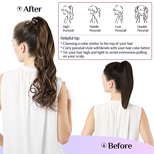 18 Inch Clip-In Human Hair Ponytail Extension Natural Look and Feel - Image 5