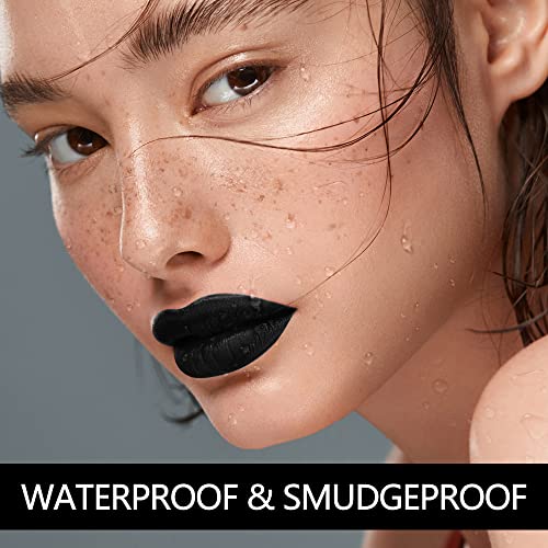 Bold Black Eyeshadow and Lipstick Set - Long-lasting Color for All Skin Tones - Image 5
