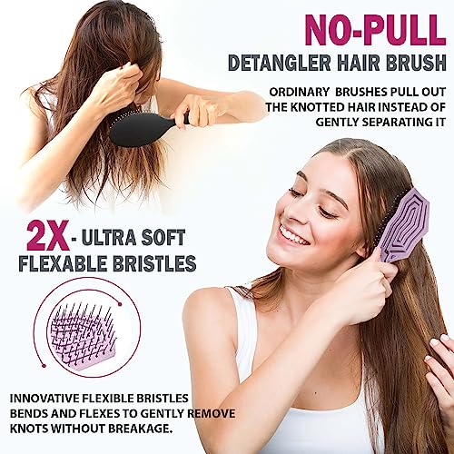 3-in-1 Blow Dry Brush Set with Heat Protection and Ergonomic Grip for Effortless Styling - Image 4