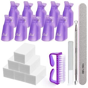 **Acrylic Nail Polish Remover Clips, 10 Count, for Effortless Gel and Acrylic Soak Off**