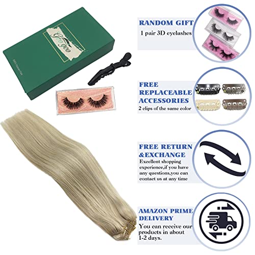 Blonde Human Hair Clip-In Extension - Image 7