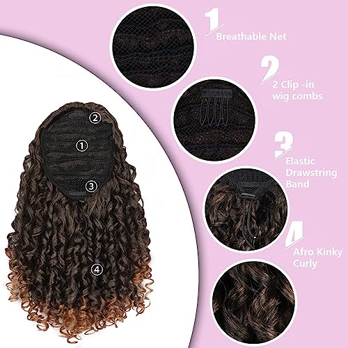 New 18 Inch Curly Human Hair Drawstring Ponytail for Effortless Styling - Image 4