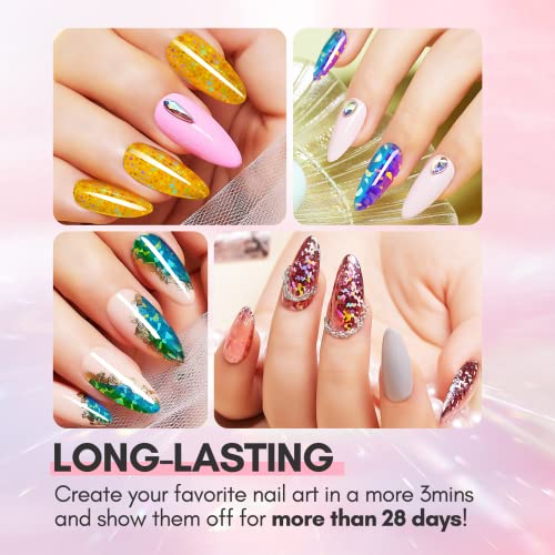 Trendy Gel Foil Nail Art Kit for Stylish Designs, Easy Application, 5 Sheets - Image 4