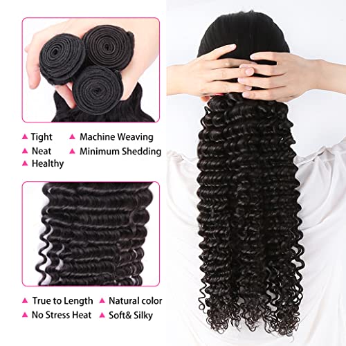 100g Natural Soft Silky Brazilian Human Hair Weaving Bundles - Image 2