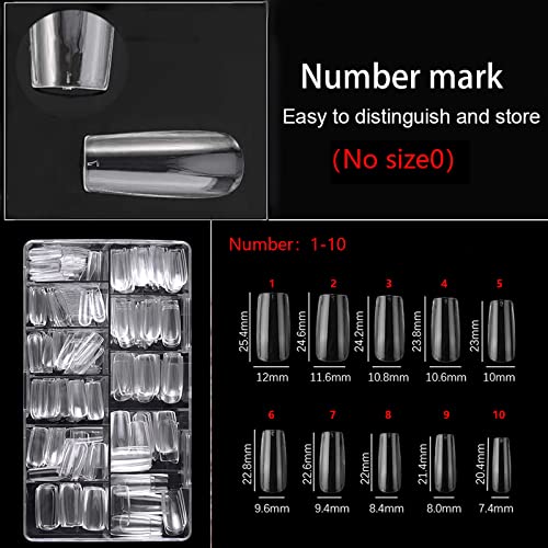 Medium Square Acrylic Nails - Durable and Stylish Nail Extensions for Perfect Manicure - Image 2