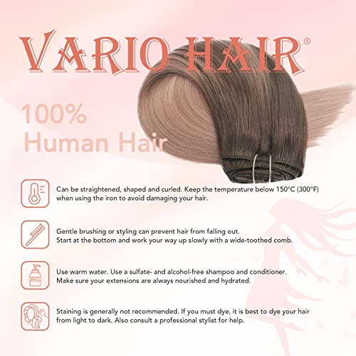 Rose Gold Human Hair Extensions - Image 6