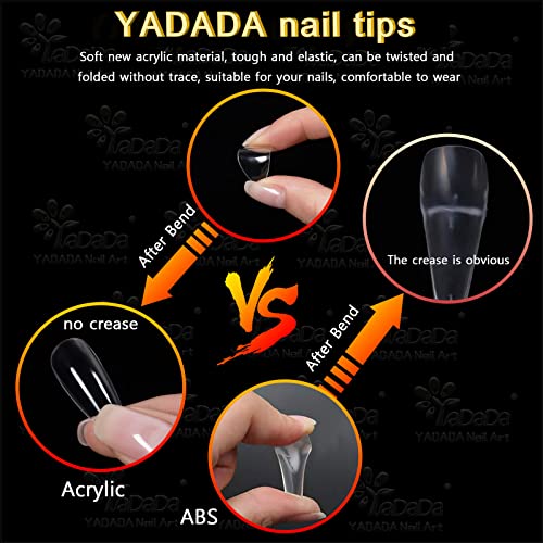 Medium Almond Acrylic Nail Extension Kit - 20 Piece Set Durable & Stylish - Image 7