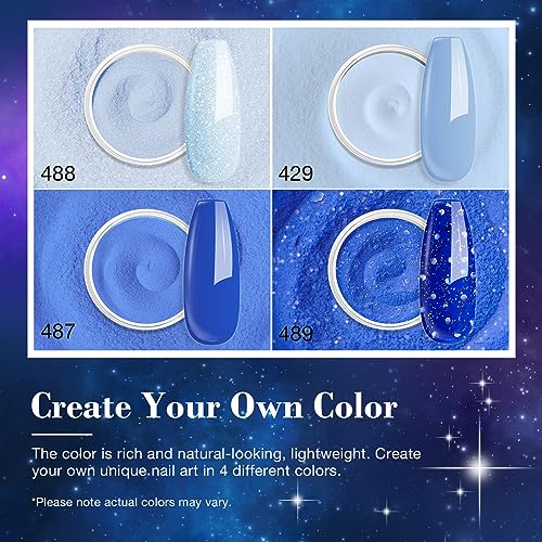 Soft Matte Finish Baby Powder Nails Set 15g Capacity for Effortless Beauty - Image 2