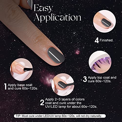 Classic Elegance: 6 Color Mono-chrome Nail Polish Set for Timeless Style - Image 7