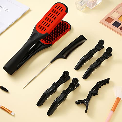 Brush with alligator bristles for hair styling. - Image 6