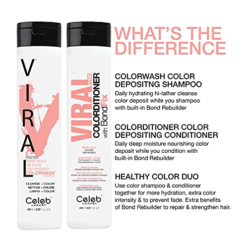 Rose Gold 12 oz Nourishing Conditioner for Color-Treated Hair - Image 7