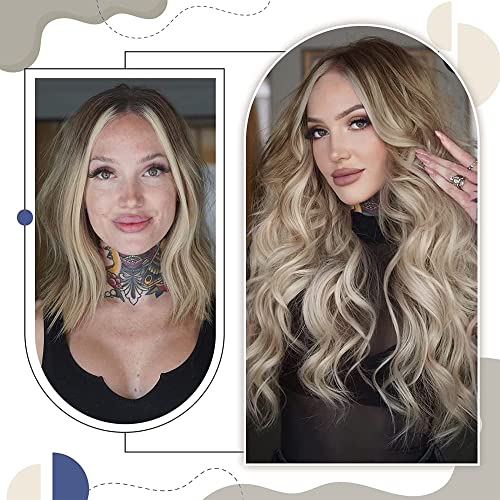 Natural Blend 20-Inch Tape-In Human Hair Extensions for Effortless Styling - Image 3