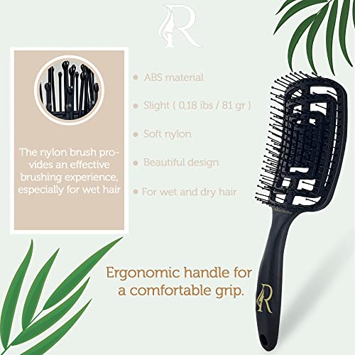 Dual Bristle Hair Brush: Boar & Nylon - Image 4