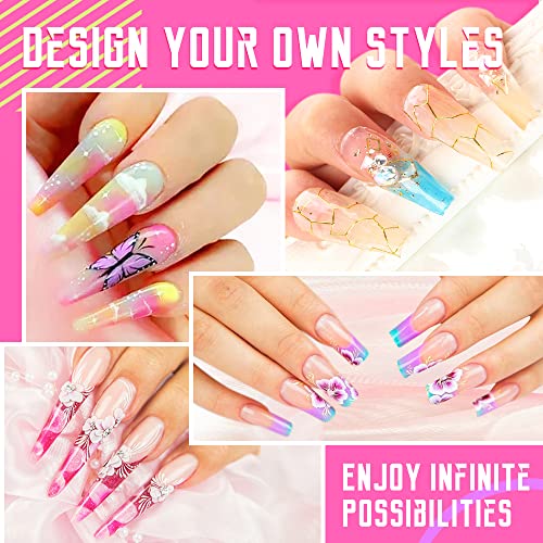 24-Piece White Coffin Acrylic Nail Set for Stylish Nail Art Applications - Image 3