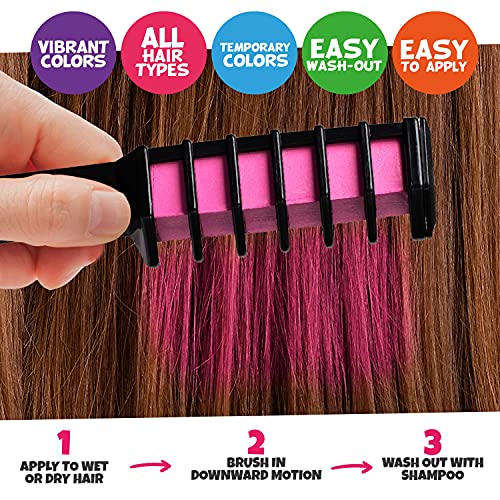 Blue Halloween Temporary Hair Color Spray - 3.5 oz for Festive Looks - Image 5