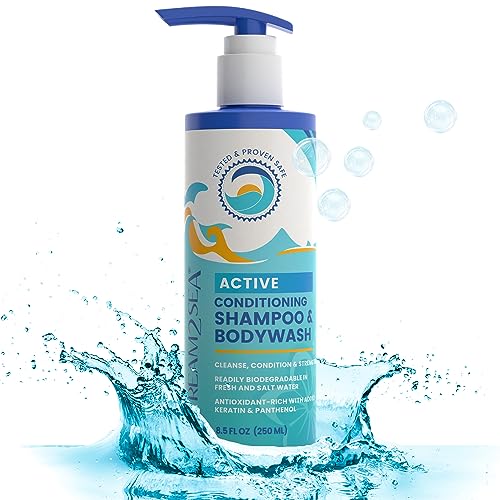 All Skin Types Eco-Friendly Body Wash and Shampoo 16 oz Bottle