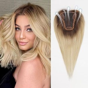 Blonde Human Hair Topper ? Short Version