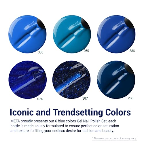 **Vibrant Blue Gel Nail Polish Collection - 10ml Bottles for Gorgeous Nail Art** - Image 3