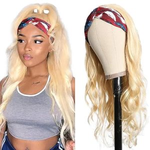 Blonde Headband Human Hair Wig