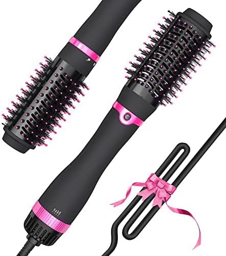 Professional Round Brush Hair Dryer for Fast Styling - Compact, Lightweight, 1.5 Inch Barrel - Image 8