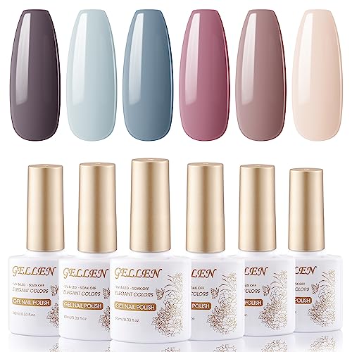 Blue Sky 10 Color Gel Polish Set for Beautiful, Long-Lasting Manicures