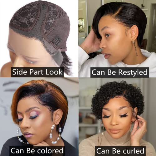 Natural Look Short Bob Human Hair Wig for Women, Comfortable 14 Inch Fit - Image 4