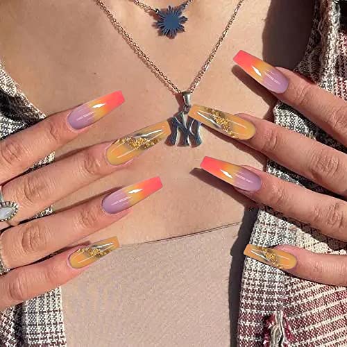 Artistic Abstract Acrylic Nail Tips for Creative Designs - 24 Piece Set - Image 4