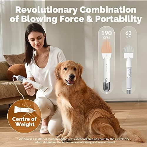 Pet Blow Dryer for Fast Grooming, Adjustable Speed and Heat, Large Capacity - Image 4