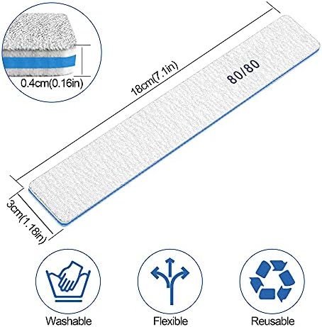 Acrylic Nail Filing Guide for Perfect Shaping - 10-Piece Set - Image 3