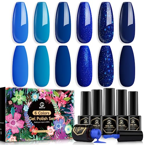 **Vibrant Blue Gel Nail Polish Collection - 10ml Bottles for Gorgeous Nail Art**